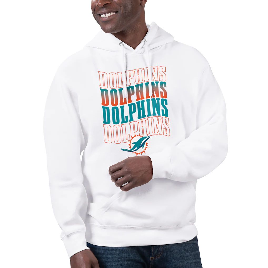 Men 2026 NFL Miami Dolphins White Hoodie hooded style 01->miami dolphins->NFL Jersey